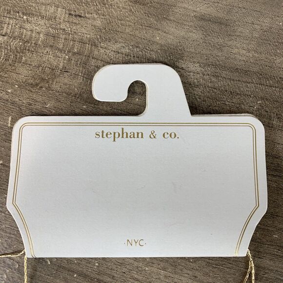 Stephan & Co Gold Tone Beaded Agate Stone Chain Necklace Resin Charm (Broken) - Picture 2 of 10